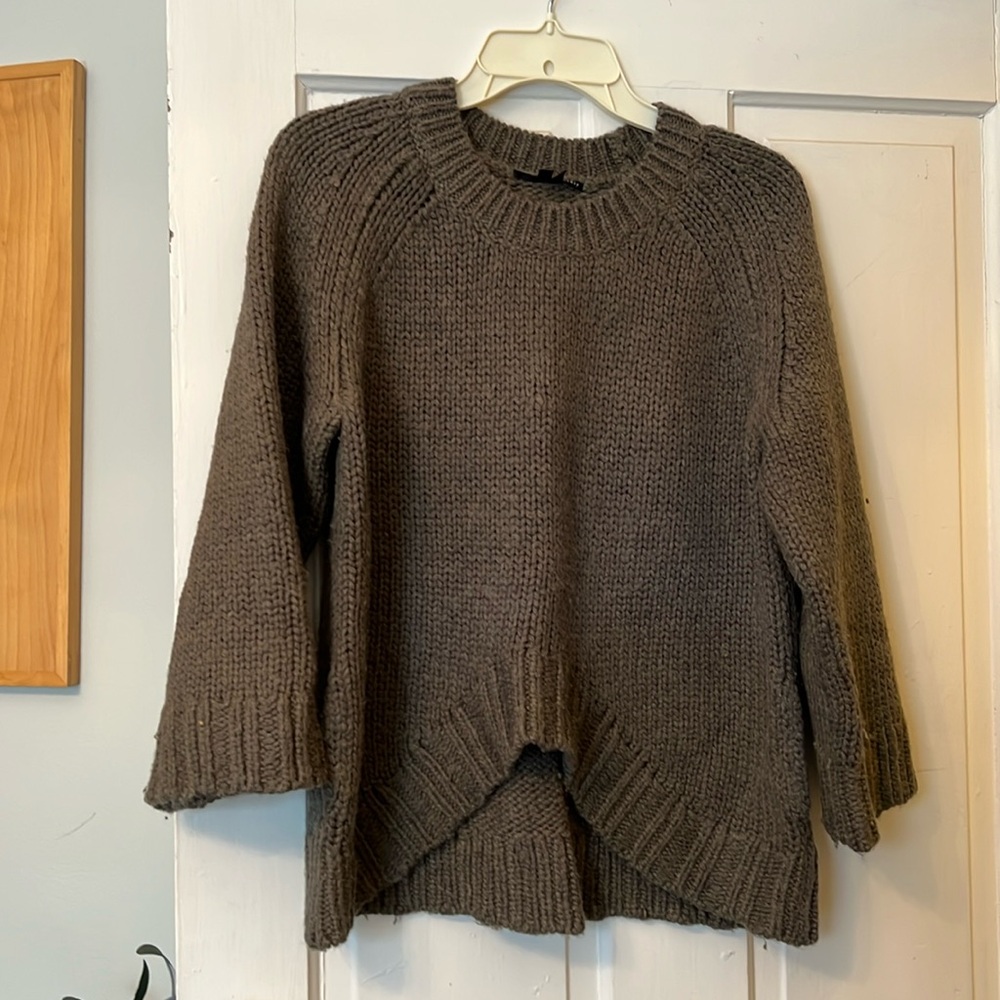 Chunky Knit Brown Women's Sweater